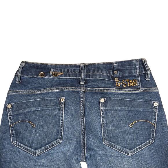 G-STAR RAW Midge Straight 5 Pocket Adjustable Waist Jeans Womens 28x32 Durable - Picture 4 of 13